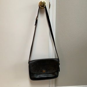 Vintage Coach Black Crossbody Bag